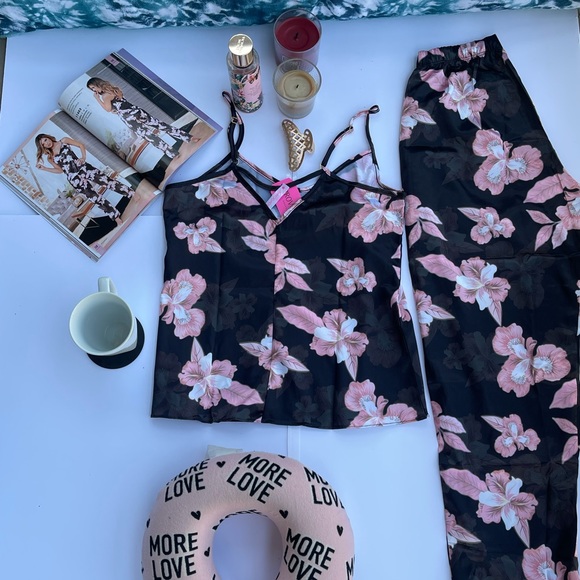 Pajama Satin Women Silk 2Pc - Sleepwear - Picture 5 of 8